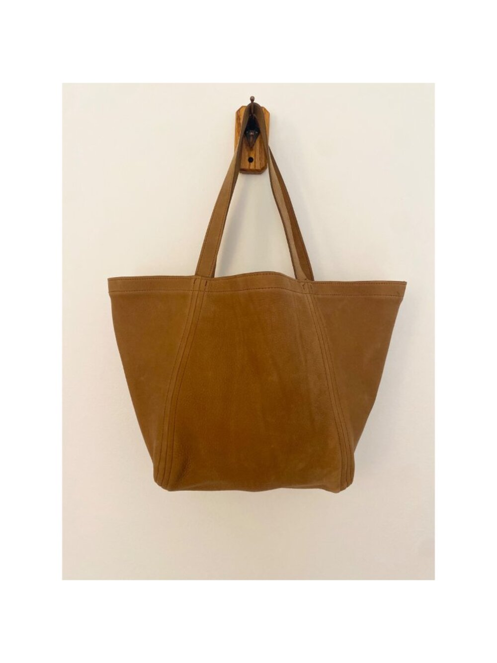 Moore & Giles Shoulder Purse Tote Leather Brown